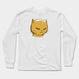 Mean cat sketch Long Sleeve T-Shirt